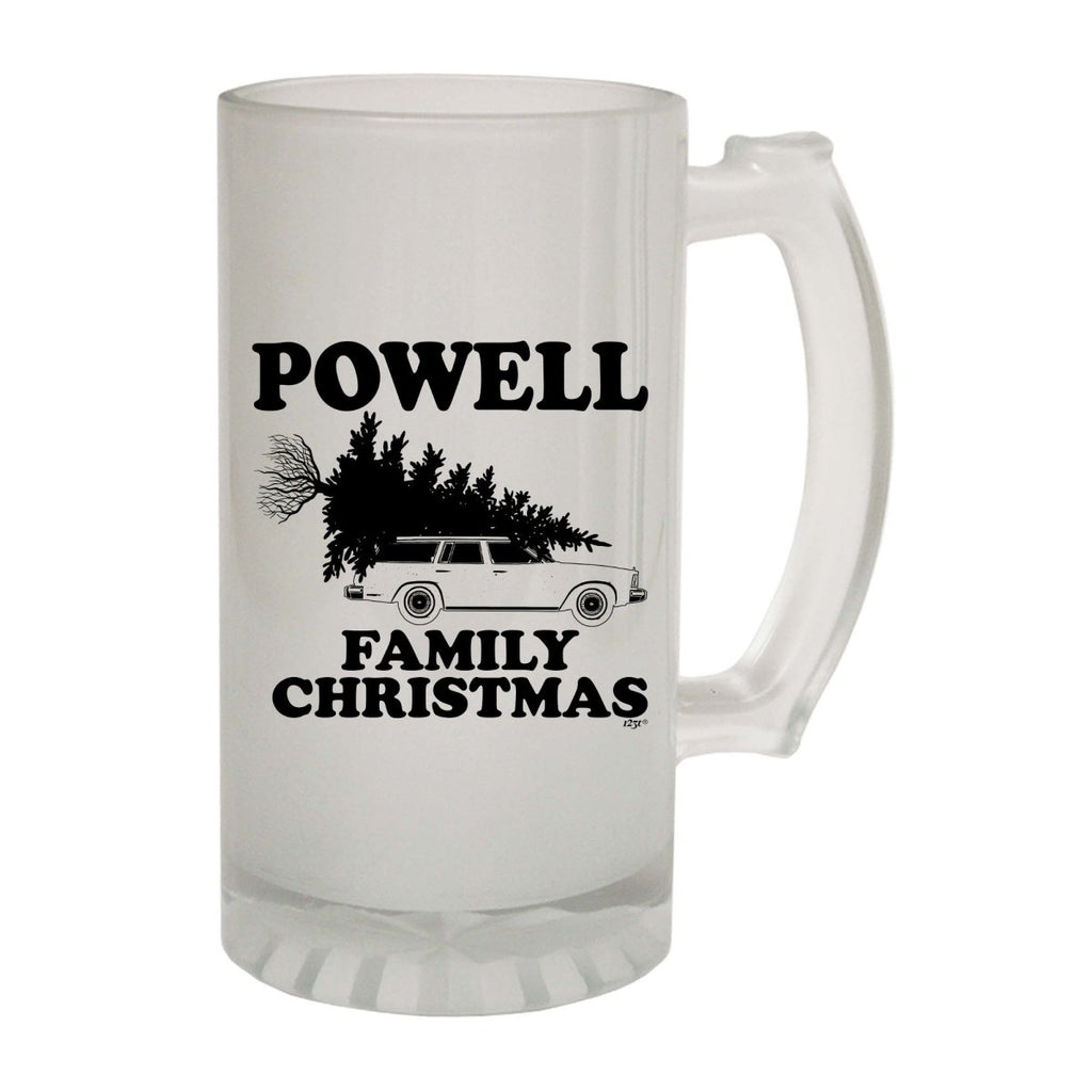 Alcohol Family Christmas Powell - Funny Novelty Beer Stein - 123t Australia | Funny T-Shirts Mugs Novelty Gifts