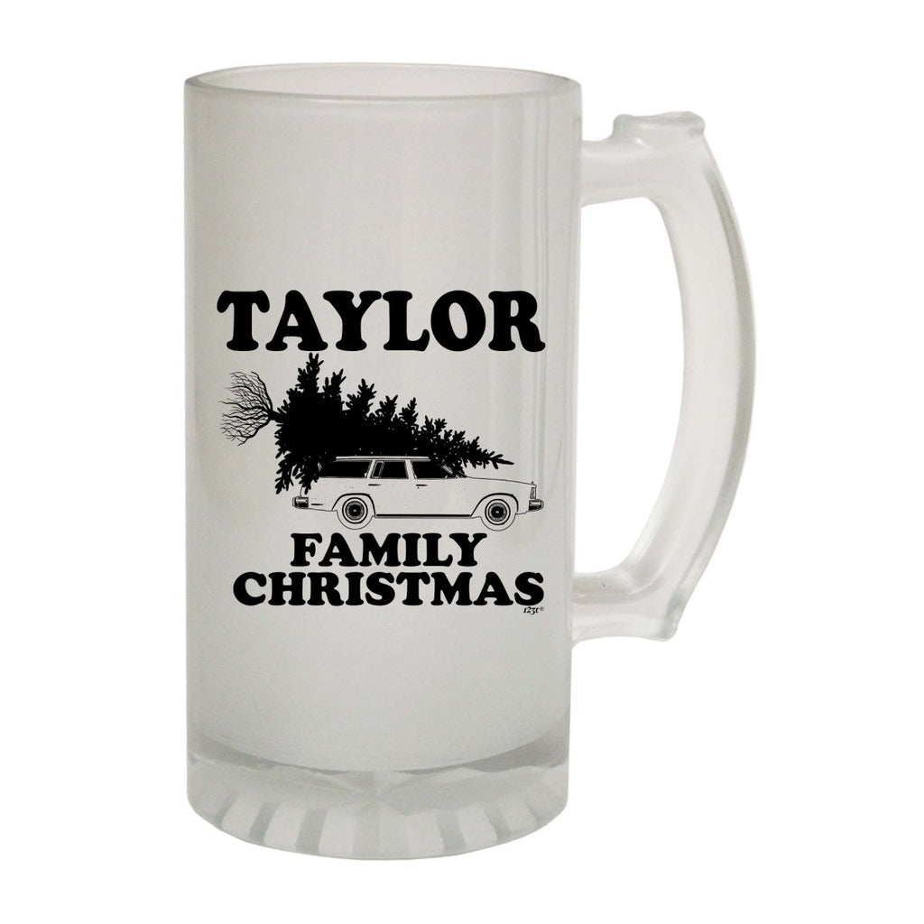 Alcohol Family Christmas Taylor - Funny Novelty Beer Stein - 123t Australia | Funny T-Shirts Mugs Novelty Gifts