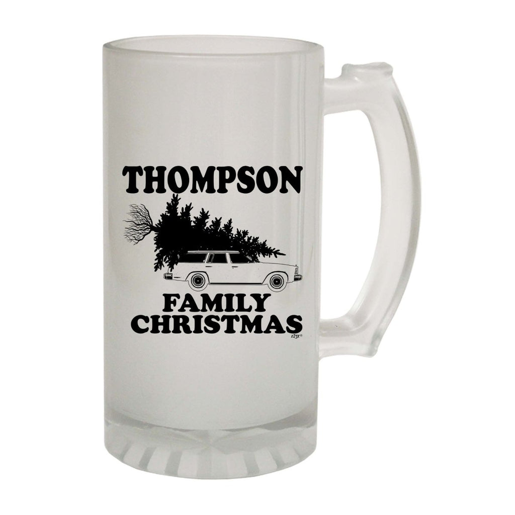 Alcohol Family Christmas Thompson - Funny Novelty Beer Stein - 123t Australia | Funny T-Shirts Mugs Novelty Gifts