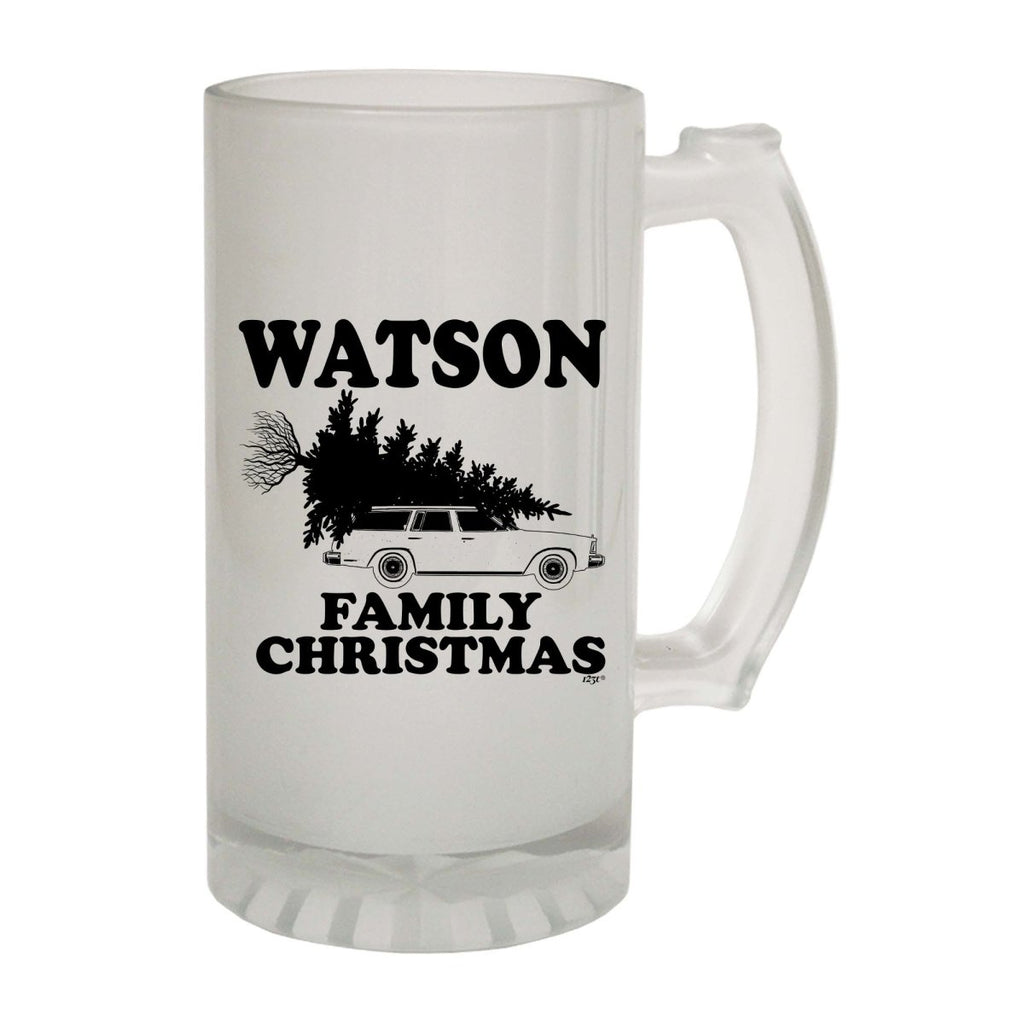 Alcohol Family Christmas Watson - Funny Novelty Beer Stein - 123t Australia | Funny T-Shirts Mugs Novelty Gifts