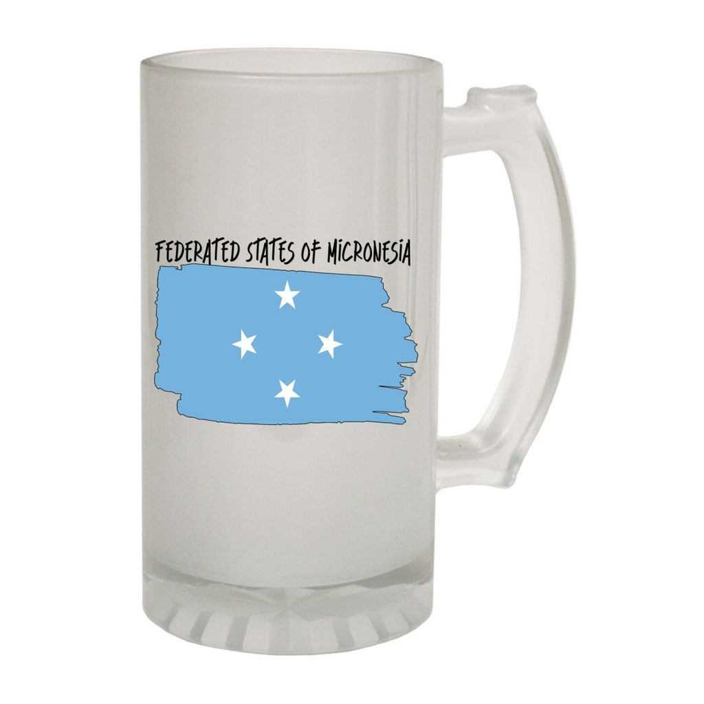 Alcohol Federated States Of Micronesia Country Flag Nationality - Beer Stein - 123t Australia | Funny T-Shirts Mugs Novelty Gifts