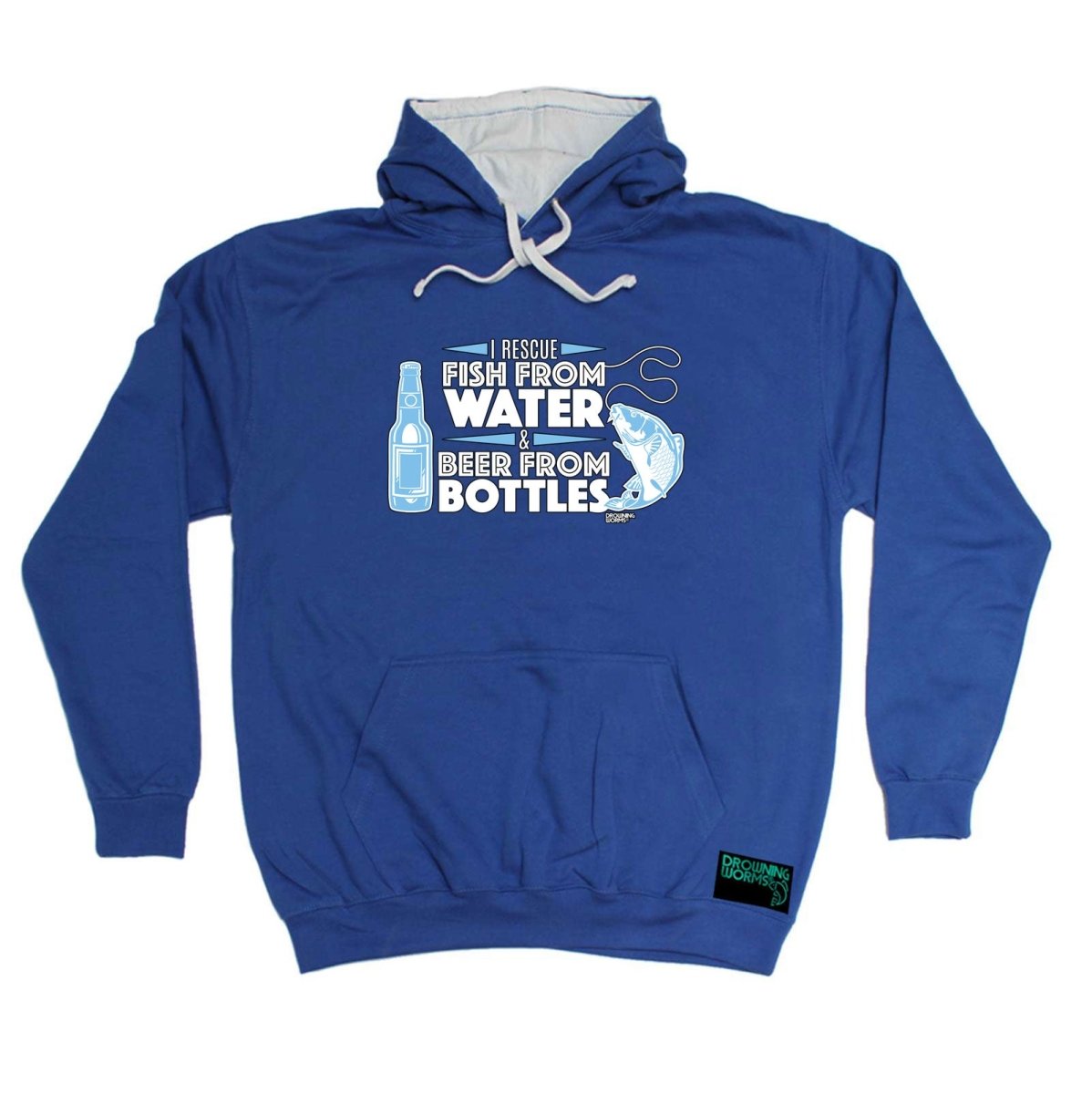 Alcohol Fishing Dw I Rescue Fish From Water And Beer - Funny Novelty Hoodies Hoodie - 123t Australia | Funny T-Shirts Mugs Novelty Gifts