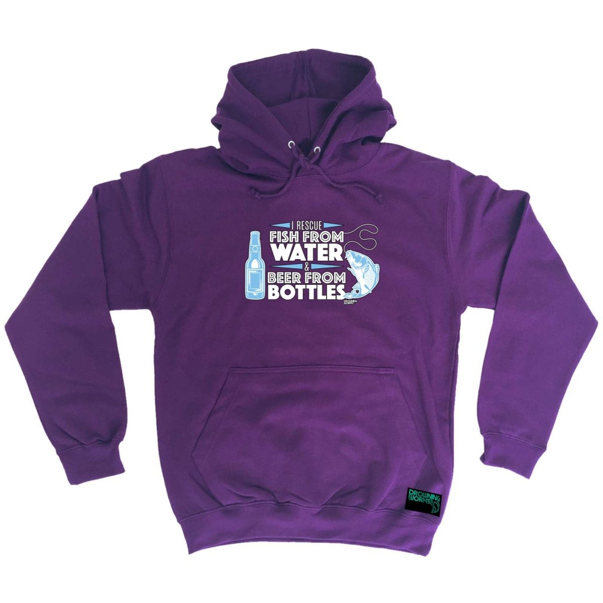 Alcohol Fishing Dw I Rescue Fish From Water And Beer - Funny Novelty Hoodies Hoodie - 123t Australia | Funny T-Shirts Mugs Novelty Gifts