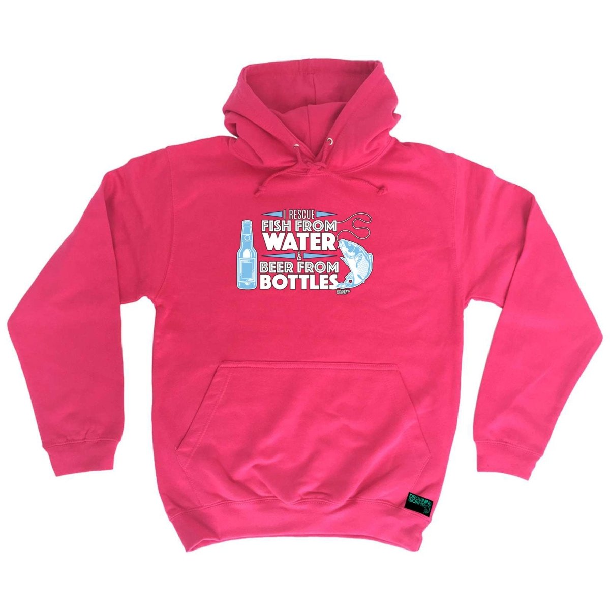 Alcohol Fishing Dw I Rescue Fish From Water And Beer - Funny Novelty Hoodies Hoodie - 123t Australia | Funny T-Shirts Mugs Novelty Gifts