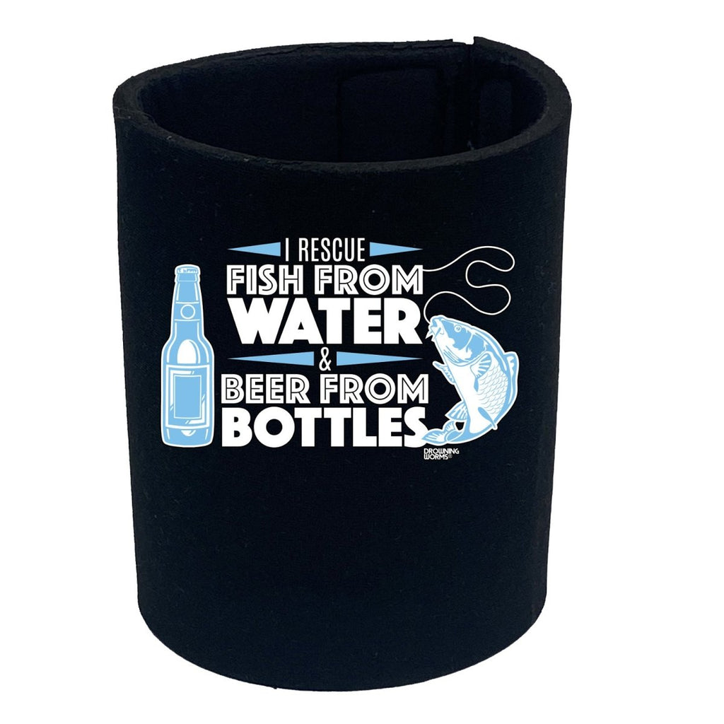 Alcohol Fishing Dw I Rescue Fish From Water And Beer - Funny Novelty Stubby Holder - 123t Australia | Funny T-Shirts Mugs Novelty Gifts