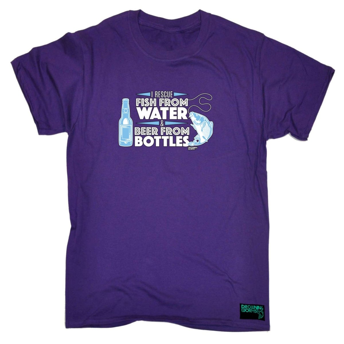Alcohol Fishing Dw I Rescue Fish From Water And Beer - Mens Funny Novelty T-Shirt TShirt / T Shirt - 123t Australia | Funny T-Shirts Mugs Novelty Gifts