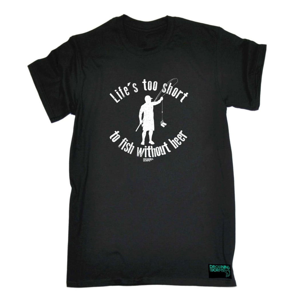 Alcohol Fishing Dw Lifes Too Short To Fish Without Beer - Mens Funny Novelty T-Shirt TShirt / T Shirt - 123t Australia | Funny T-Shirts Mugs Novelty Gifts