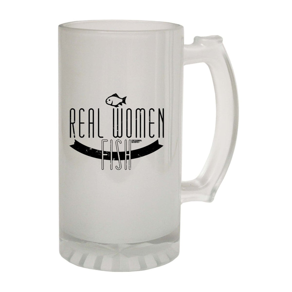 Alcohol Fishing Dw Real Women Fish - Funny Novelty Beer Stein - 123t Australia | Funny T-Shirts Mugs Novelty Gifts