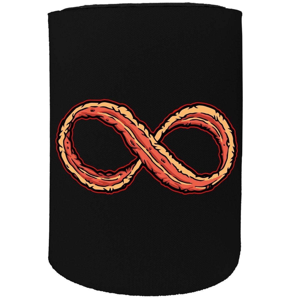 Alcohol Food Stubby Holder - Bacon Infinity - Funny Novelty Birthday Gift Joke Beer Can Bottle Coolie - 123t Australia | Funny T-Shirts Mugs Novelty Gifts