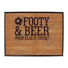 Alcohol Football And Beer What Else Is There - Funny Novelty Doormat Man Cave Floor mat - 123t Australia | Funny T-Shirts Mugs Novelty Gifts