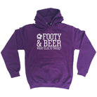 Alcohol Football And Beer What Else Is There - Funny Novelty Hoodies Hoodie - 123t Australia | Funny T-Shirts Mugs Novelty Gifts