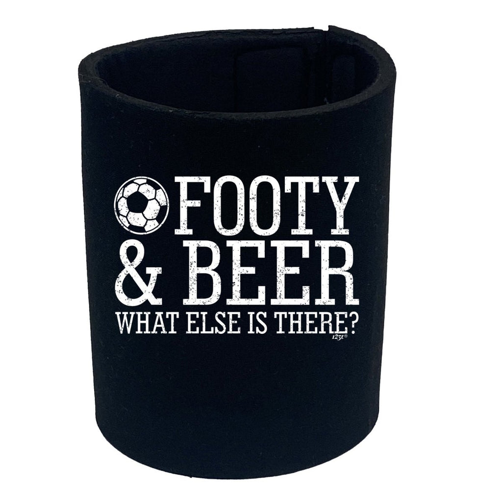 Alcohol Football And Beer What Else Is There - Funny Novelty Stubby Holder - 123t Australia | Funny T-Shirts Mugs Novelty Gifts