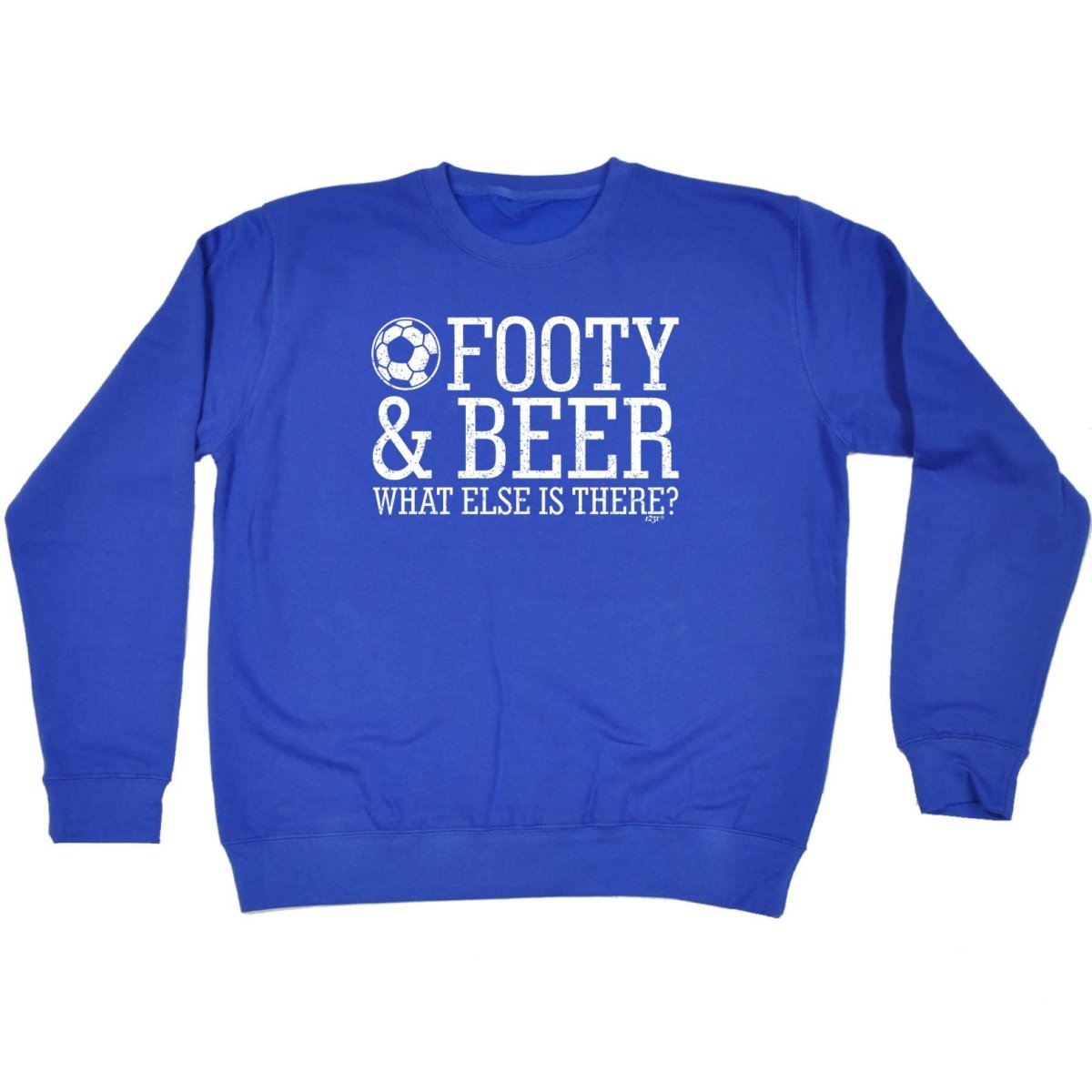 Alcohol Football And Beer What Else Is There - Funny Novelty Sweatshirt - 123t Australia | Funny T-Shirts Mugs Novelty Gifts