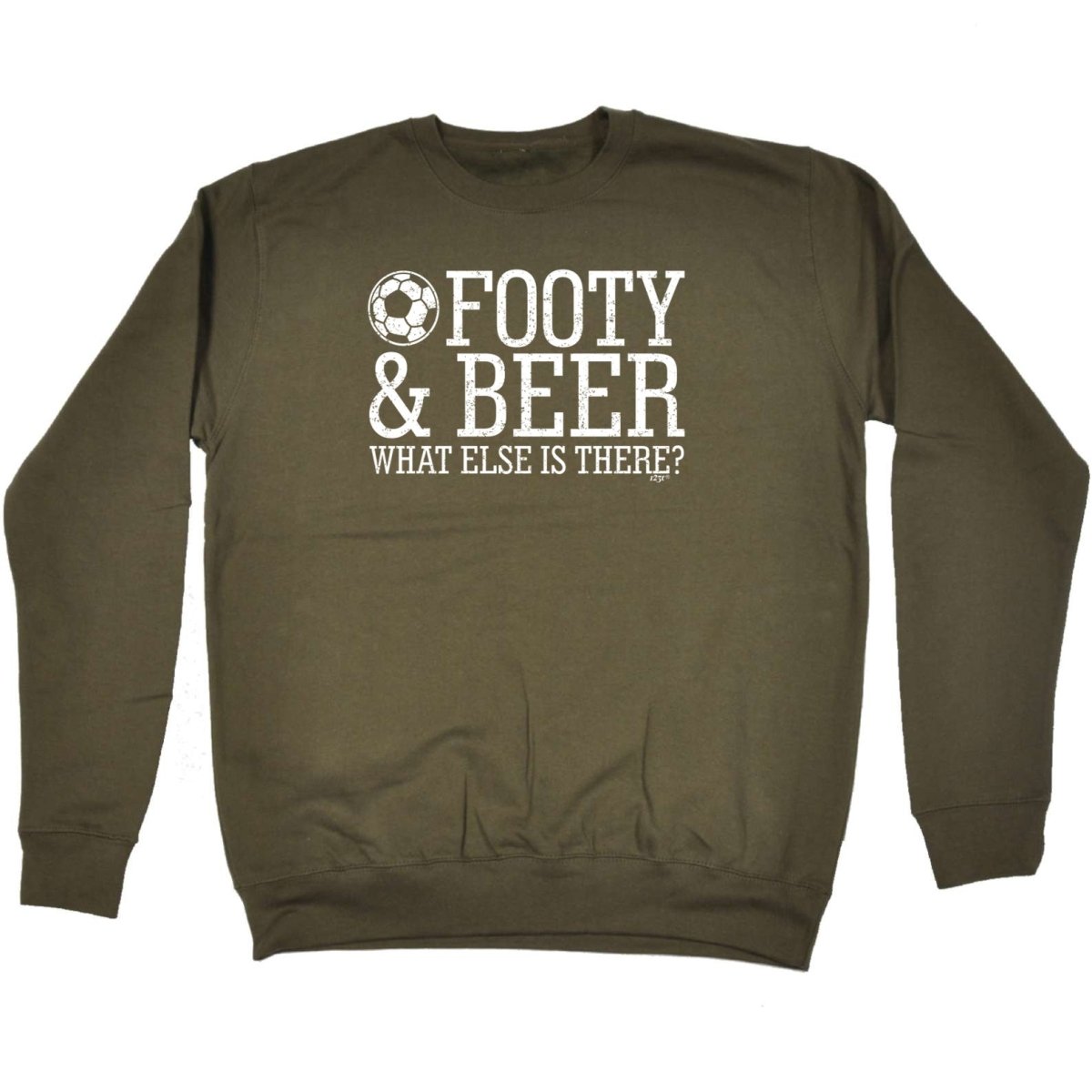 Alcohol Football And Beer What Else Is There - Funny Novelty Sweatshirt - 123t Australia | Funny T-Shirts Mugs Novelty Gifts
