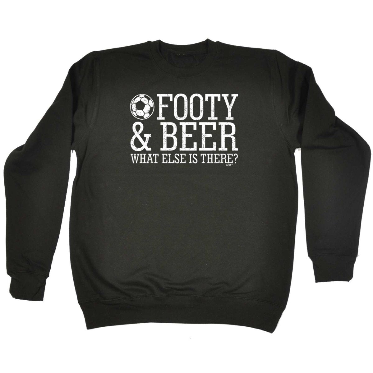 Alcohol Football And Beer What Else Is There - Funny Novelty Sweatshirt - 123t Australia | Funny T-Shirts Mugs Novelty Gifts
