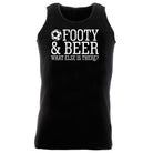 Alcohol Football And Beer What Else Is There - Funny Novelty Vest Singlet Unisex Tank Top - 123t Australia | Funny T-Shirts Mugs Novelty Gifts