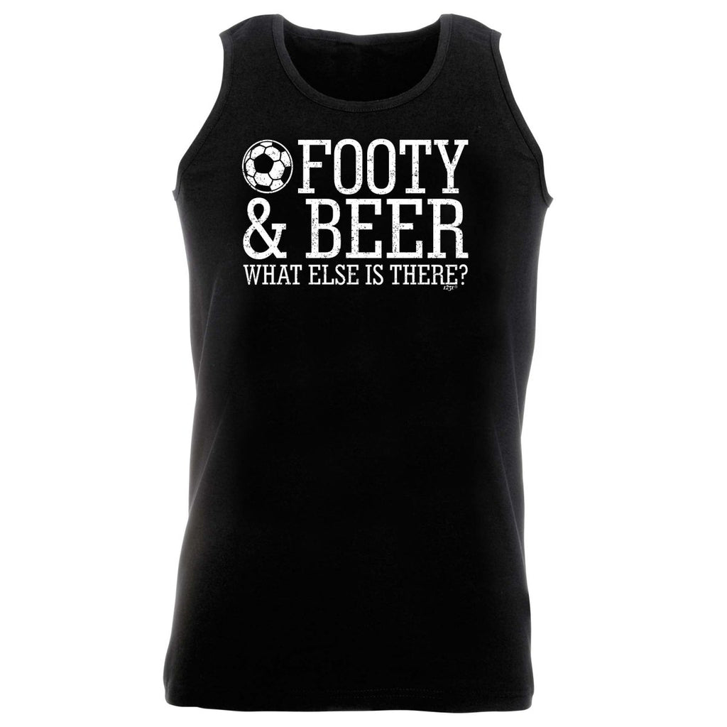 Alcohol Football And Beer What Else Is There - Funny Novelty Vest Singlet Unisex Tank Top - 123t Australia | Funny T-Shirts Mugs Novelty Gifts