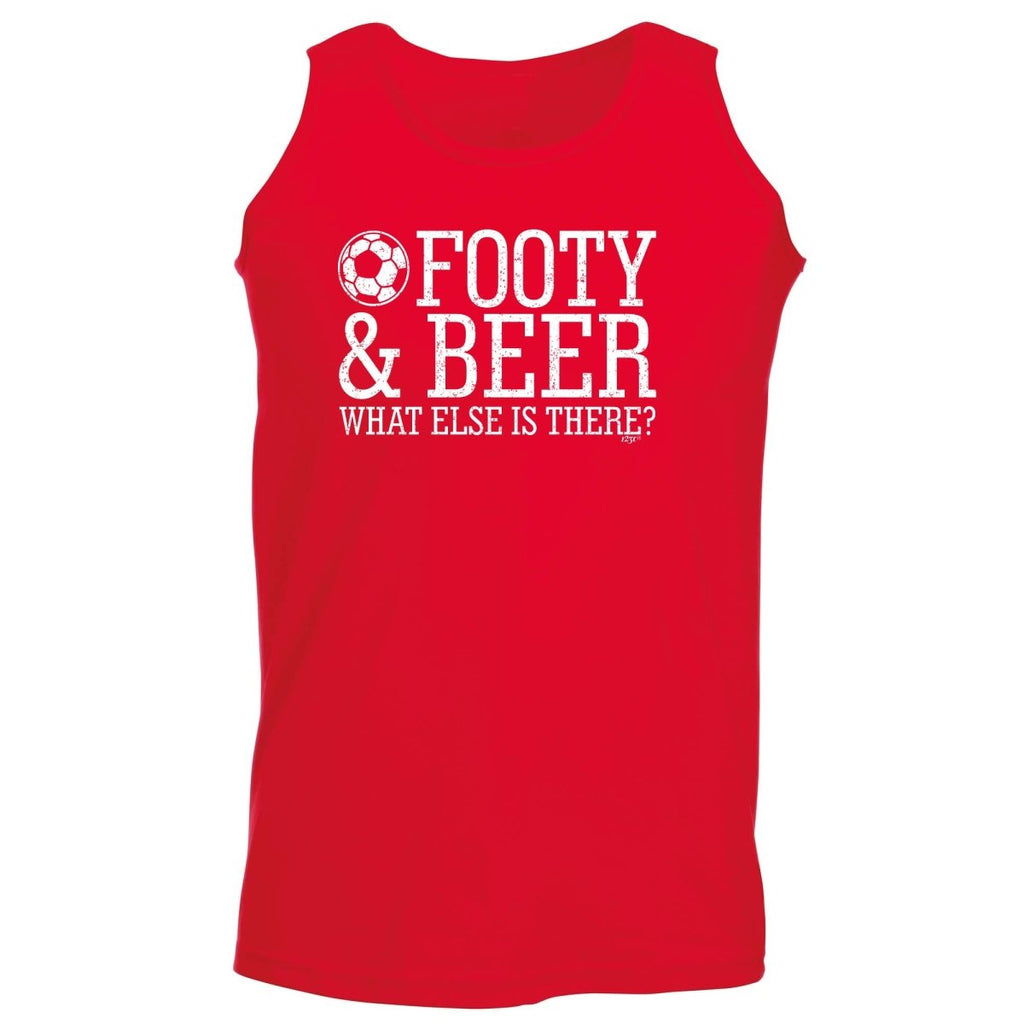 Alcohol Football And Beer What Else Is There - Funny Novelty Vest Singlet Unisex Tank Top - 123t Australia | Funny T-Shirts Mugs Novelty Gifts