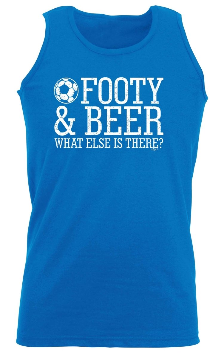 Alcohol Football And Beer What Else Is There - Funny Novelty Vest Singlet Unisex Tank Top - 123t Australia | Funny T-Shirts Mugs Novelty Gifts