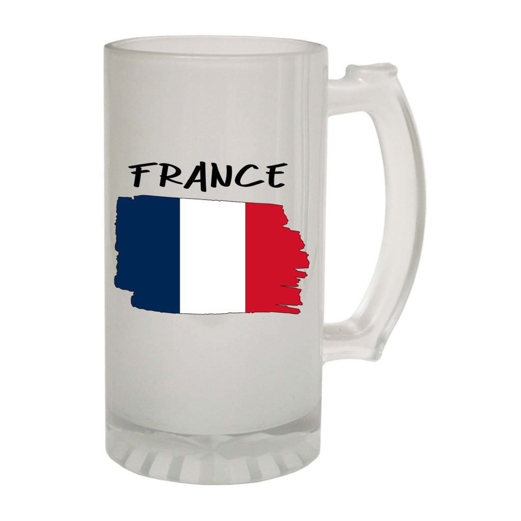 Alcohol France Country Flag Nationality - Beer Stein - 123t Australia | Funny T-Shirts Mugs Novelty Gifts