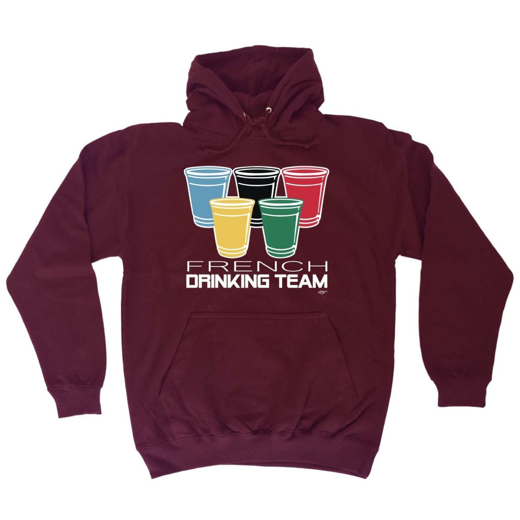 Alcohol French Drinking Team Glasses - Funny Novelty Hoodies Hoodie - 123t Australia | Funny T-Shirts Mugs Novelty Gifts
