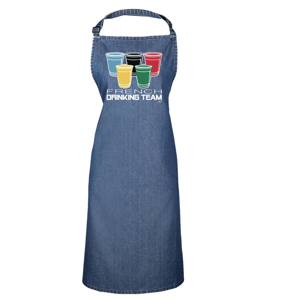 Alcohol French Drinking Team Glasses - Funny Novelty Kitchen Adult Apron - 123t Australia | Funny T-Shirts Mugs Novelty Gifts