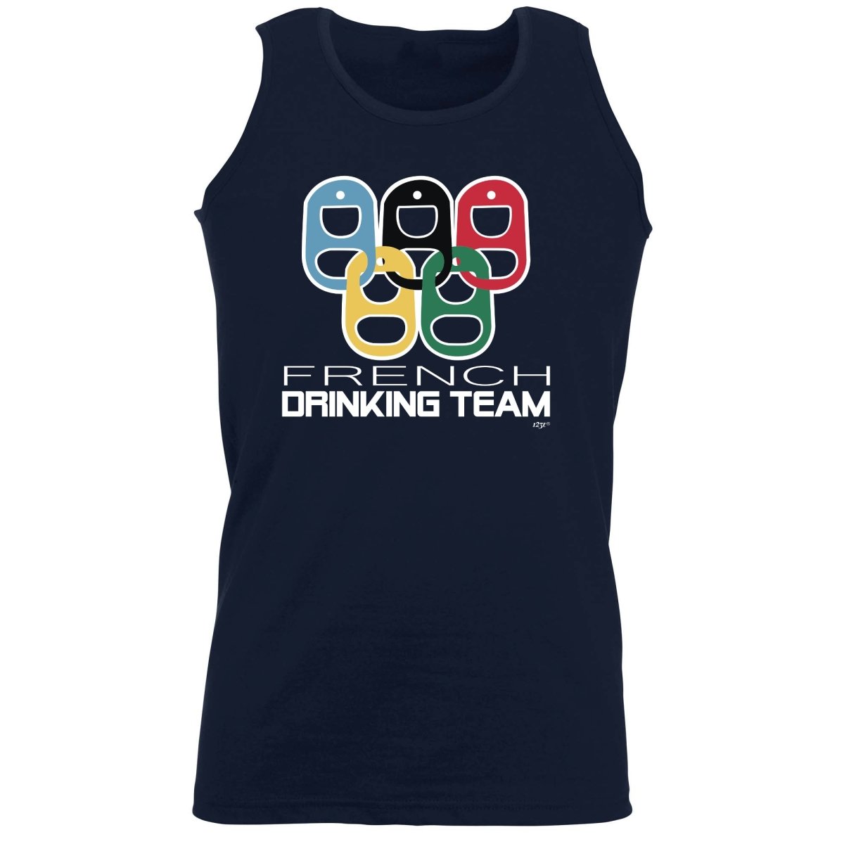 Alcohol French Drinking Team Rings - Funny Novelty Vest Singlet Unisex Tank Top - 123t Australia | Funny T-Shirts Mugs Novelty Gifts