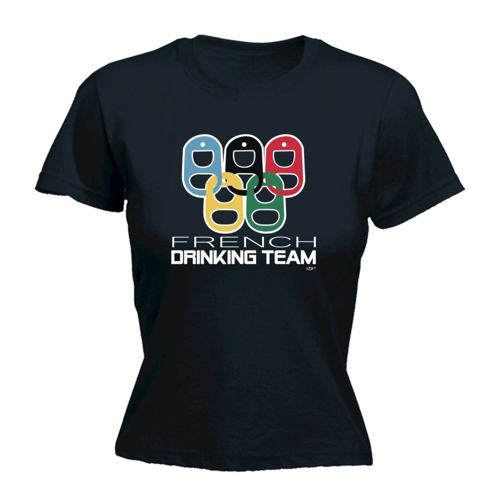 Alcohol French Drinking Team Rings - Funny Novelty Womens T-Shirt T Shirt Tshirt - 123t Australia | Funny T-Shirts Mugs Novelty Gifts