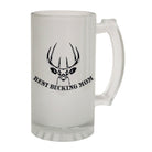 Alcohol Frosted Glass Beer Stein - Best Bucking Mom Family - Funny Novelty Birthday - 123t Australia | Funny T-Shirts Mugs Novelty Gifts