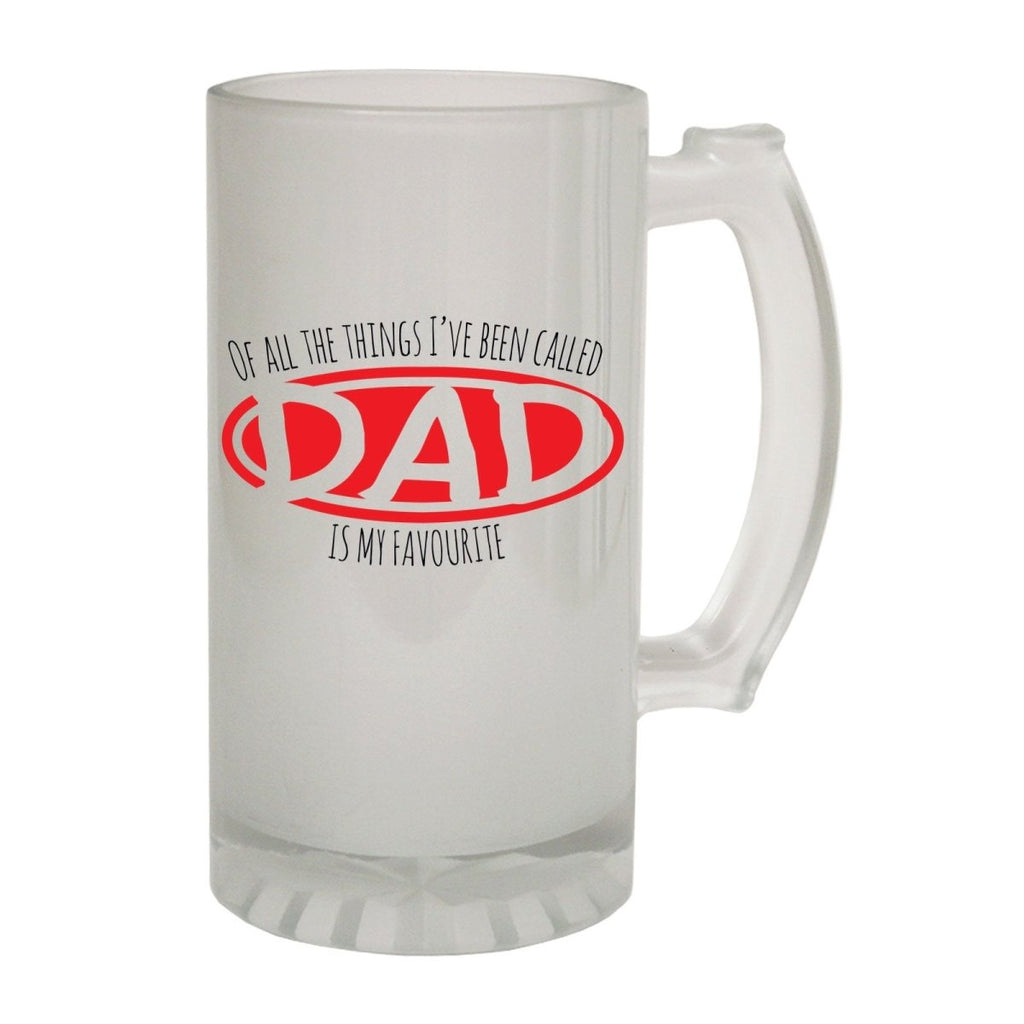 Alcohol Frosted Glass Beer Stein - Called Dad Daddy Father - Funny Novelty Birthday - 123t Australia | Funny T-Shirts Mugs Novelty Gifts