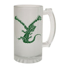 Alcohol Frosted Glass Beer Stein - Crocodile Cartoon - Funny Novelty Birthday - 123t Australia | Funny T-Shirts Mugs Novelty Gifts