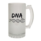 Alcohol Frosted Glass Beer Stein - Cycling DNA Cool - Funny Novelty Birthday - 123t Australia | Funny T-Shirts Mugs Novelty Gifts
