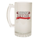 Alcohol Frosted Glass Beer Stein - Difference Tatooed Tattoo - Funny Novelty Birthday - 123t Australia | Funny T-Shirts Mugs Novelty Gifts