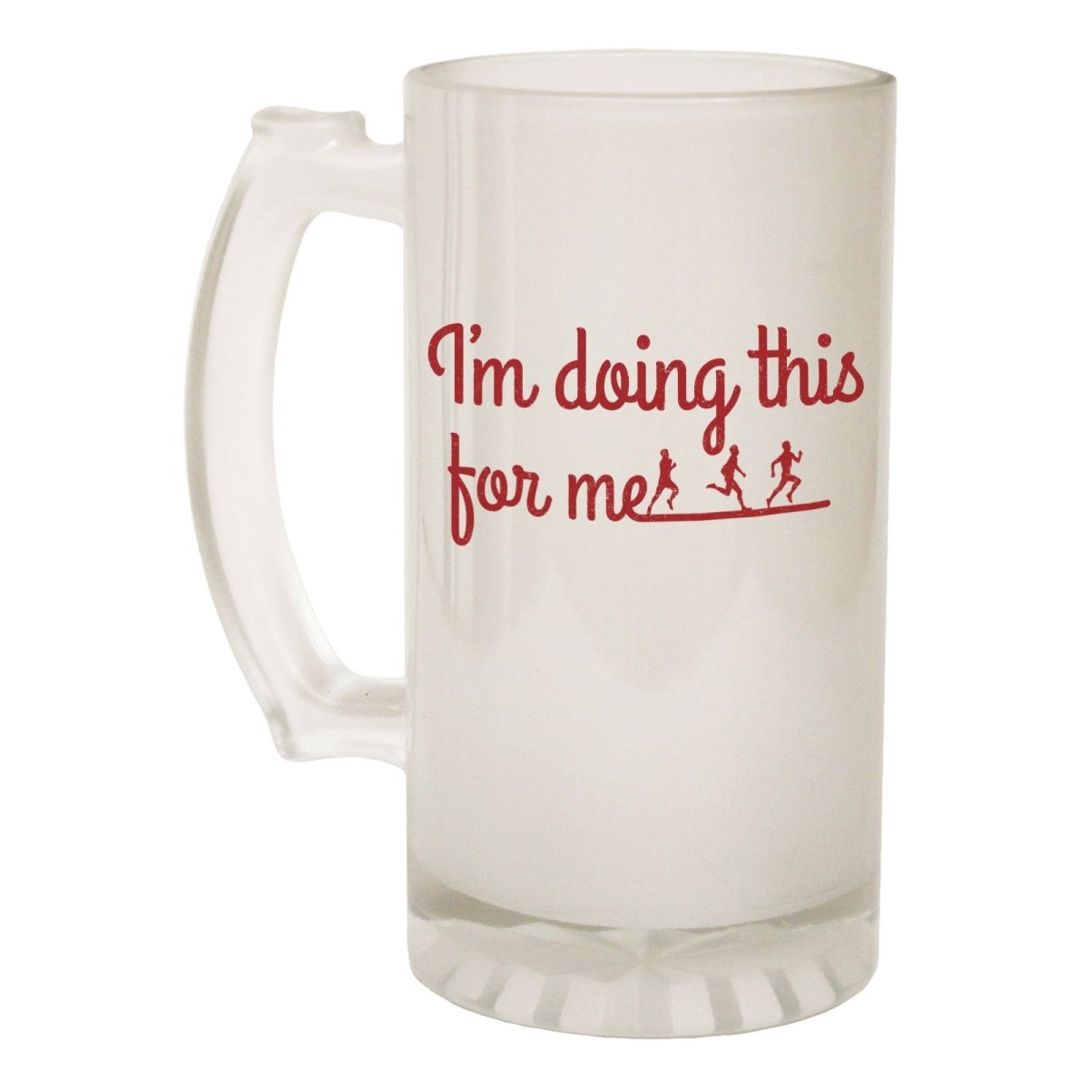 Alcohol Frosted Glass Beer Stein - Doing This For Me Training - Funny Novelty Birthday - 123t Australia | Funny T-Shirts Mugs Novelty Gifts