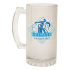 Alcohol Frosted Glass Beer Stein - Drug Of Choice - Funny Novelty Birthday - 123t Australia | Funny T-Shirts Mugs Novelty Gifts