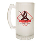 Alcohol Frosted Glass Beer Stein - Drug Of Choice Guitar Rock - Funny Novelty Birthday - 123t Australia | Funny T-Shirts Mugs Novelty Gifts