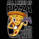 All I Need Is Pizza And Video Games - Mens 123t Funny T-Shirt Tshirts