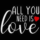 All You Need Is Love Valentines Day - Mens 123t Funny T-Shirt Tshirts
