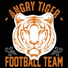Angry Tiger Football Team - Mens 123t Funny T-Shirt Tshirts