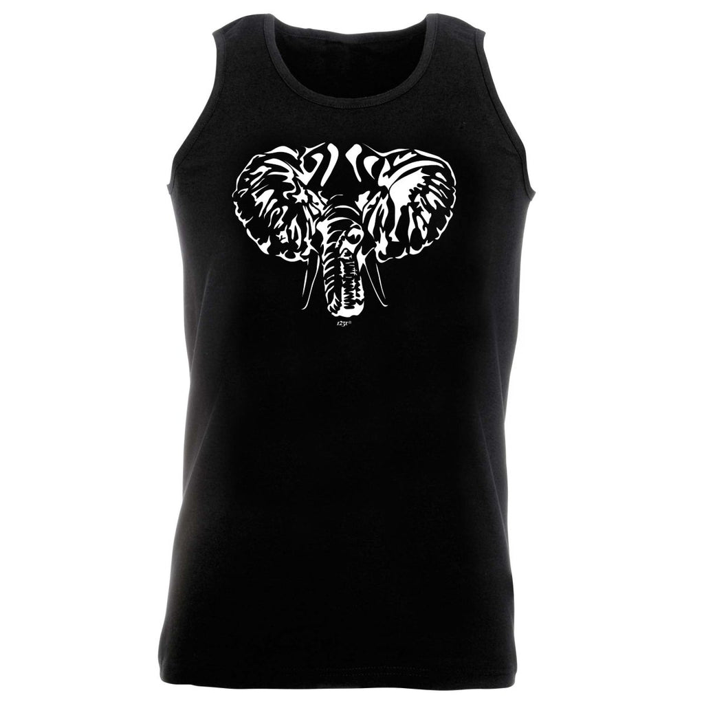 Animal Elephant Head - Funny Novelty Vest Singlet Unisex Tank Top - 123t Australia | Funny T-Shirts Mugs Novelty Gifts