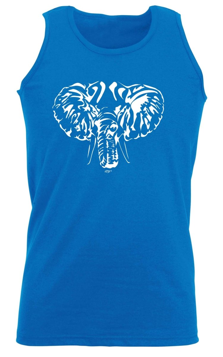 Animal Elephant Head - Funny Novelty Vest Singlet Unisex Tank Top - 123t Australia | Funny T-Shirts Mugs Novelty Gifts