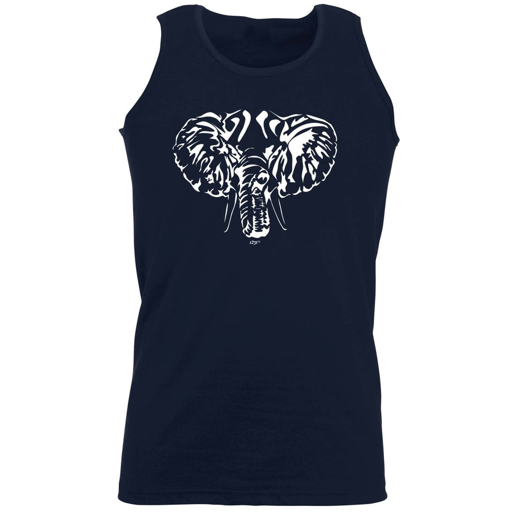 Animal Elephant Head - Funny Novelty Vest Singlet Unisex Tank Top - 123t Australia | Funny T-Shirts Mugs Novelty Gifts