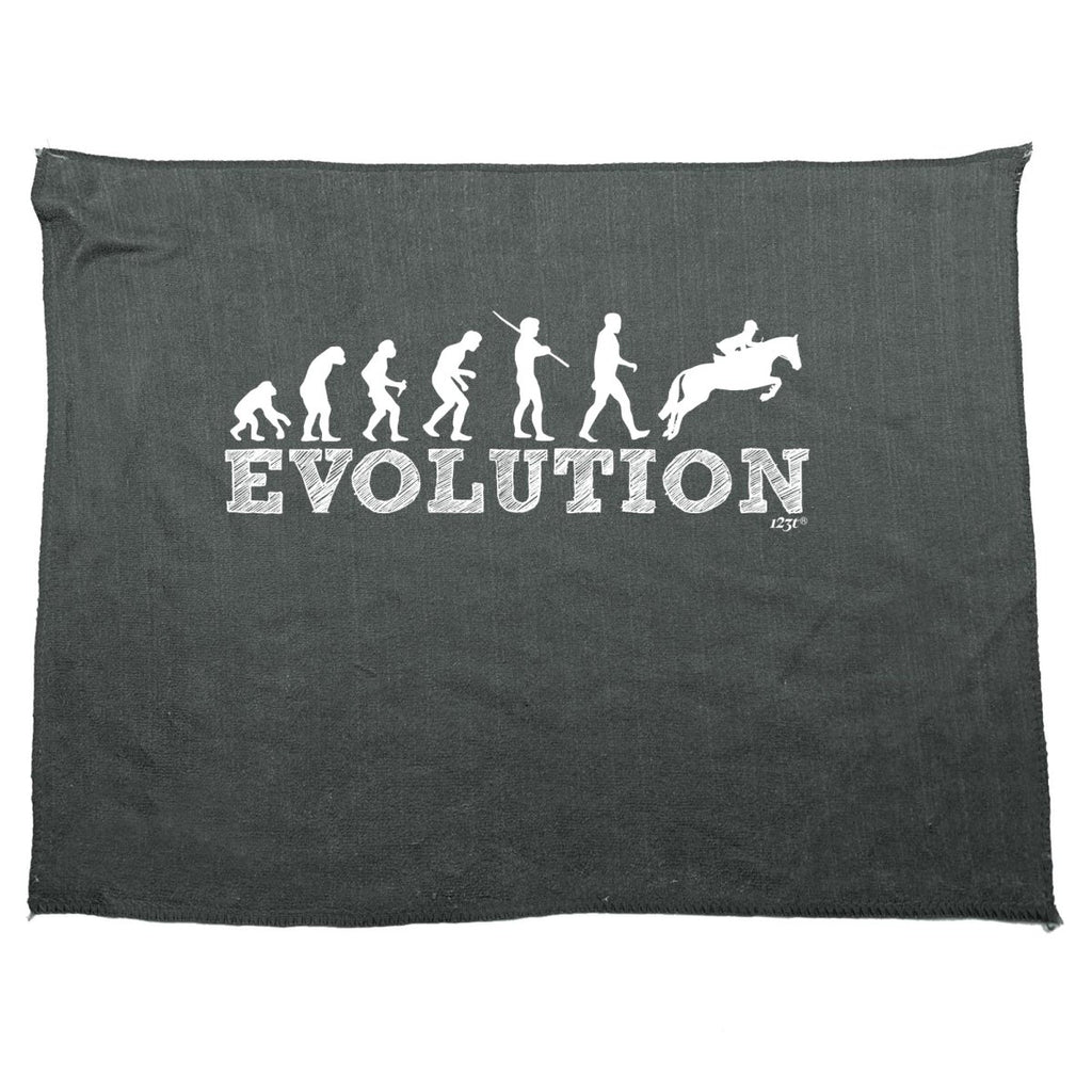 Animal Evolution Horse Jumping - Funny Novelty Soft Sport Microfiber Towel - 123t Australia | Funny T-Shirts Mugs Novelty Gifts