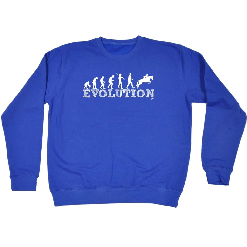 Animal Evolution Horse Jumping - Funny Novelty Sweatshirt - 123t Australia | Funny T-Shirts Mugs Novelty Gifts