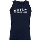 Animal Evolution Horse Jumping - Funny Novelty Vest Singlet Unisex Tank Top - 123t Australia | Funny T-Shirts Mugs Novelty Gifts