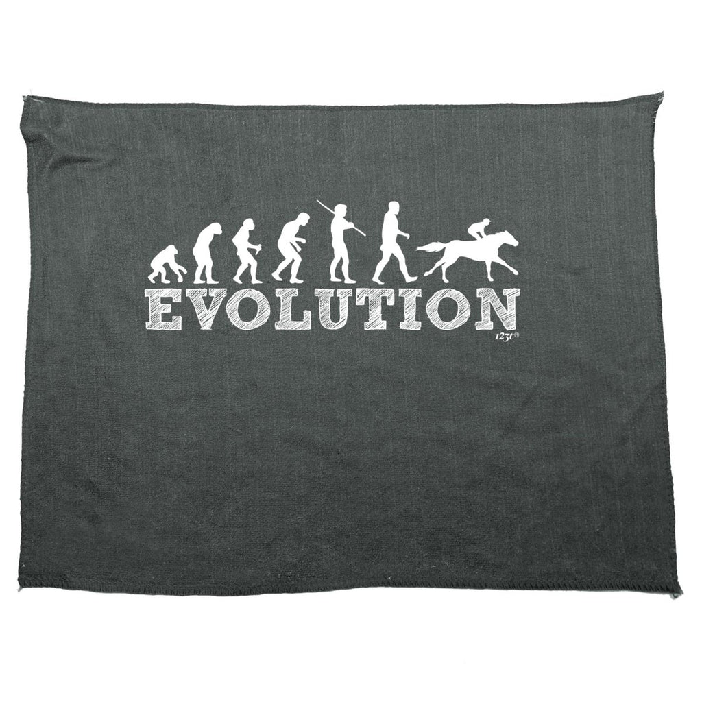 Animal Evolution Horse Riding - Funny Novelty Soft Sport Microfiber Towel - 123t Australia | Funny T-Shirts Mugs Novelty Gifts
