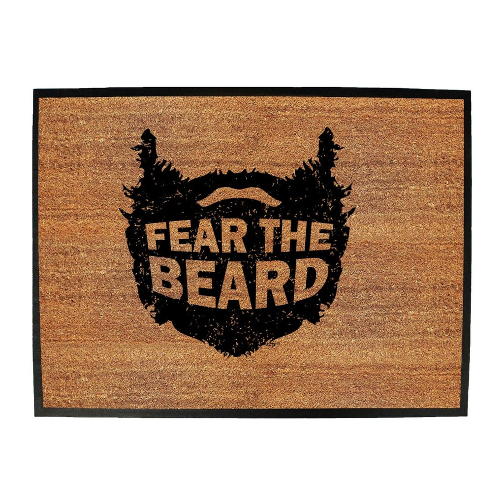 Animal Fear The Beard - Funny Novelty Doormat Man Cave Floor mat - 123t Australia | Funny T-Shirts Mugs Novelty Gifts