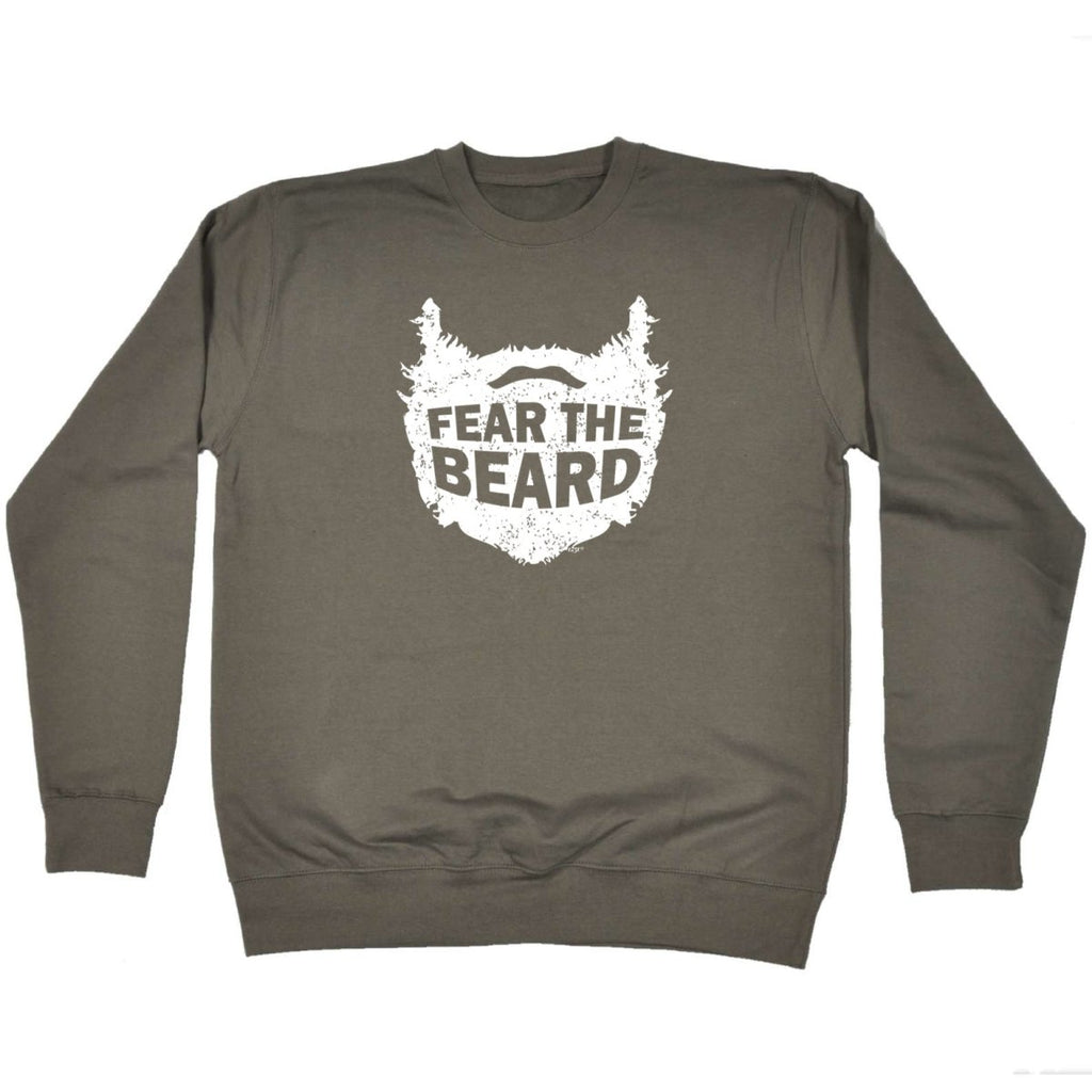 Animal Fear The Beard - Funny Novelty Sweatshirt - 123t Australia | Funny T-Shirts Mugs Novelty Gifts