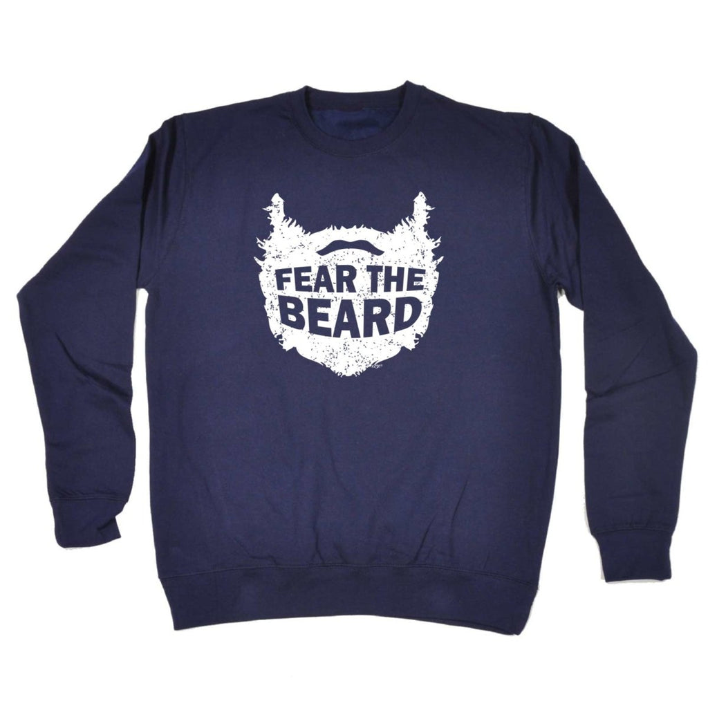 Animal Fear The Beard - Funny Novelty Sweatshirt - 123t Australia | Funny T-Shirts Mugs Novelty Gifts