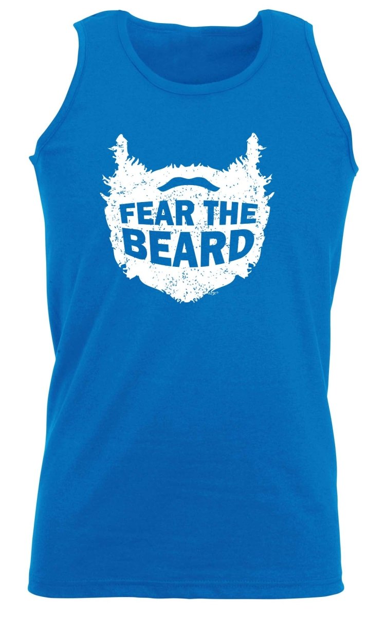 Animal Fear The Beard - Funny Novelty Vest Singlet Unisex Tank Top - 123t Australia | Funny T-Shirts Mugs Novelty Gifts